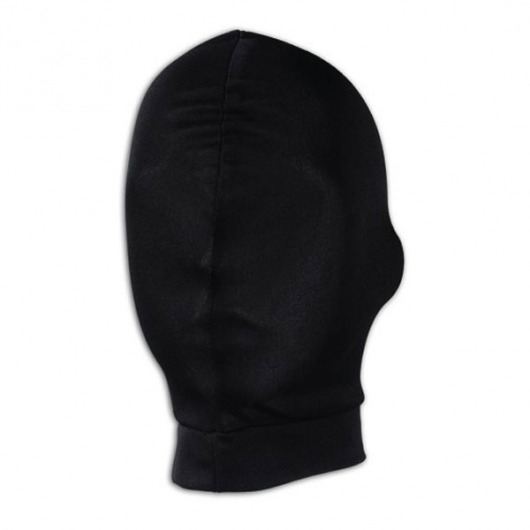 Черная глухая маска на голову - Lux Fetish - купить с доставкой в Тюмени