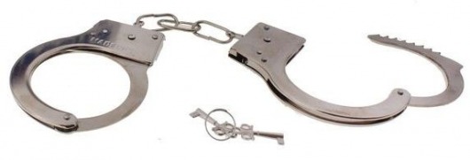 Серебристые металлические наручники с ключиками - Сима-Ленд - купить с доставкой в Тюмени