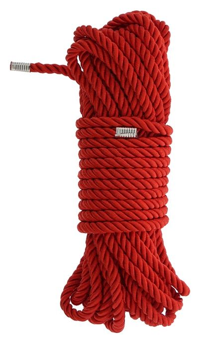 Красная веревка DELUXE BONDAGE ROPE - 10 м. - Dream Toys - купить с доставкой в Тюмени