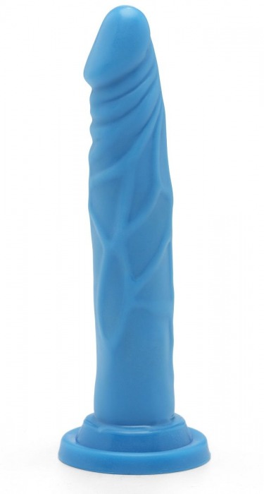 Голубой фаллоимитатор на присоске Happy Dicks Dong 7.5 inch - 19 см. - Toy Joy