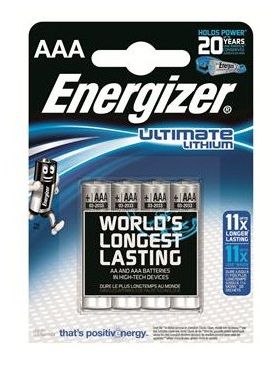 Батарейки Energizer Ultimate Lithium L92 AAA B - 4 шт. - Energizer - купить с доставкой в Тюмени