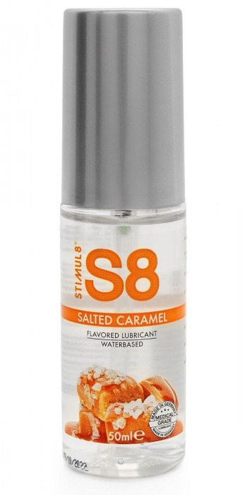 Лубрикант S8 Flavored Lube со вкусом солёной карамели - 50 мл. - Stimul8 - купить с доставкой в Тюмени