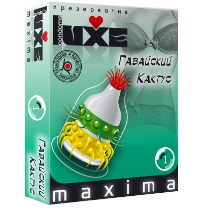 Презерватив LUXE Maxima  Гавайский Кактус  - 1 шт. - Luxe - купить с доставкой в Тюмени