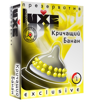 Презерватив LUXE  Exclusive  Кричащий банан  - 1 шт. - Luxe - купить с доставкой в Тюмени