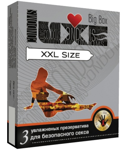 Презервативы большого размера LUXE XXL size - 3 шт. - Luxe - купить с доставкой в Тюмени