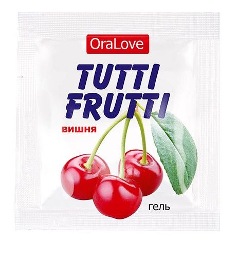Пробник гель-смазки Tutti-frutti с вишнёвым вкусом - 4 гр. - Биоритм - купить с доставкой в Тюмени