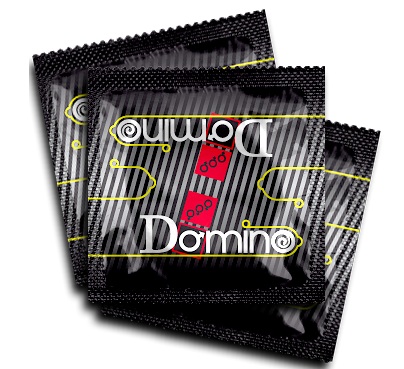 Ароматизированные презервативы Domino Electron - 3 шт. - Domino - купить с доставкой в Тюмени
