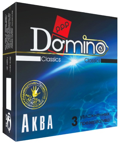 Презервативы Domino  Аква  - 3 шт. - Domino - купить с доставкой в Тюмени