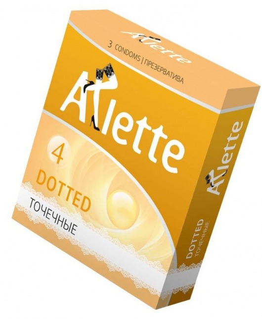 Презервативы Arlette Dotted с точечной текстурой - 3 шт. - Arlette - купить с доставкой в Тюмени