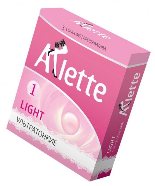 Ультратонкие презервативы Arlette Light - 3 шт. - Arlette - купить с доставкой в Тюмени