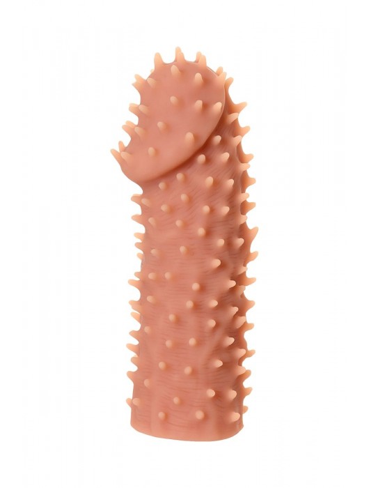 Телесная реалистичная насадка KOKOS Extreme Sleeve 07 с дополнительной стимуляцией - 12,7 см. - KOKOS - в Тюмени купить с доставкой