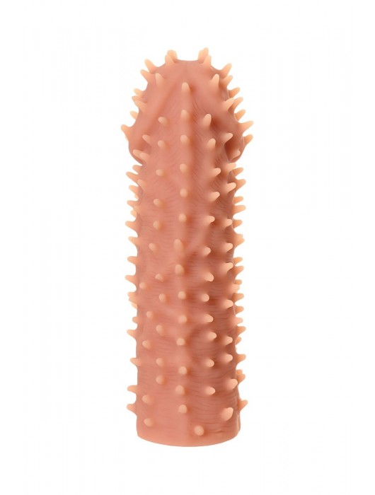 Телесная реалистичная насадка KOKOS Extreme Sleeve 07 с дополнительной стимуляцией - 12,7 см. - KOKOS - в Тюмени купить с доставкой