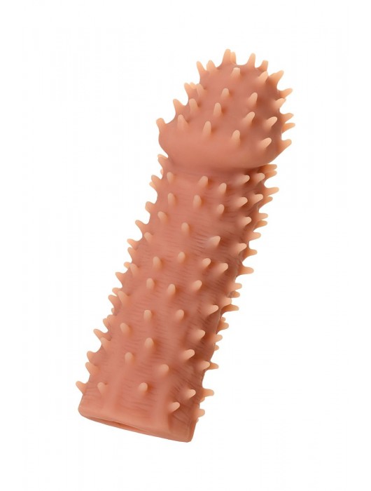 Телесная реалистичная насадка KOKOS Extreme Sleeve 07 с дополнительной стимуляцией - 12,7 см. - KOKOS - в Тюмени купить с доставкой