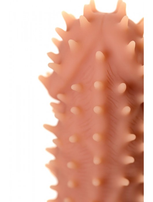 Телесная реалистичная насадка KOKOS Extreme Sleeve 07 с дополнительной стимуляцией - 12,7 см. - KOKOS - в Тюмени купить с доставкой