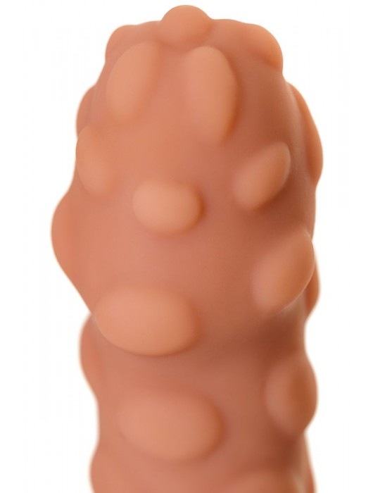 Телесная реалистичная насадка KOKOS Extreme Sleeve 11 с дополнительной стимуляцией - 12,7 см. - KOKOS - в Тюмени купить с доставкой