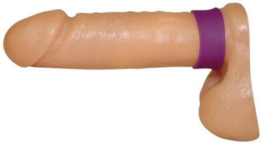 Фиолетовое эрекционное кольцо для пениса Dolce Ami - Orion - в Тюмени купить с доставкой