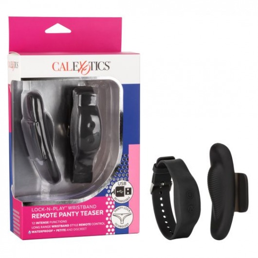 Стимулятор в трусики с пультом-браслетом Lock-N-Play Wristband Remote Panty Teaser - California Exotic Novelties