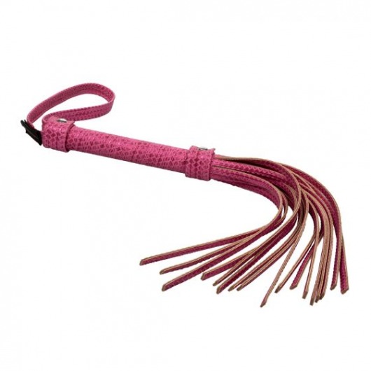 Розовая плеть Tickle Me Pink Flogger - 45,7 см. - California Exotic Novelties - купить с доставкой в Тюмени