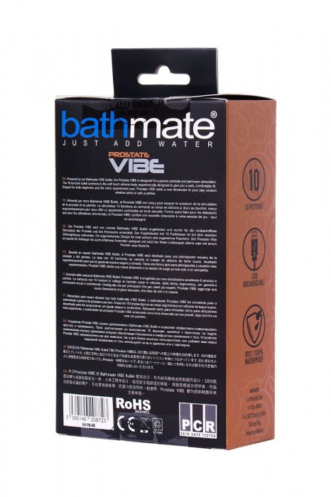 Стимулятор простаты Prostate Vibe - 10,5 см. - Bathmate - в Тюмени купить с доставкой