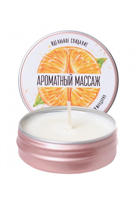 Массажная свеча «Ароматный массаж» с ароматом мандарина - 30 мл. - ToyFa - купить с доставкой в Тюмени