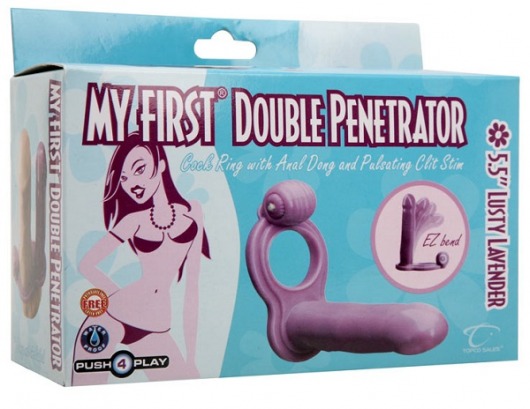 Насадка на пенис для двойного проникновения с вибрацией My First Double Penetrator - Topco Sales - в Тюмени купить с доставкой