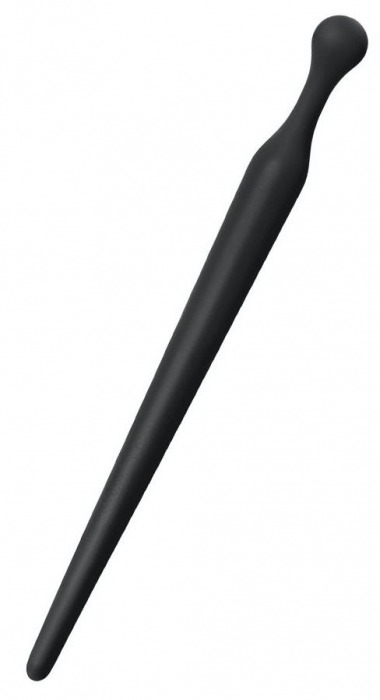 Черный силиконовый уретральный плаг - 10 см. - ToyFa - купить с доставкой в Тюмени