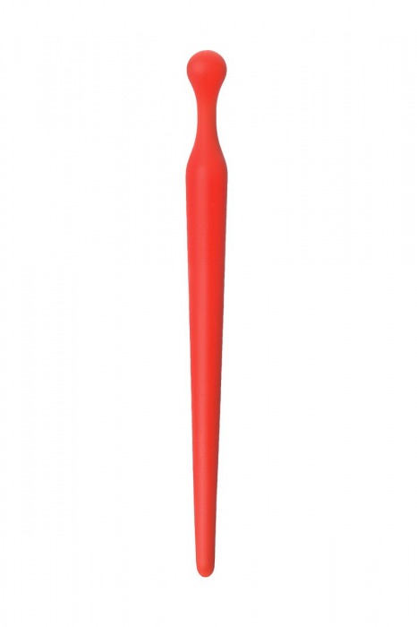 Красный силиконовый уретральный плаг - 10 см. - ToyFa - купить с доставкой в Тюмени