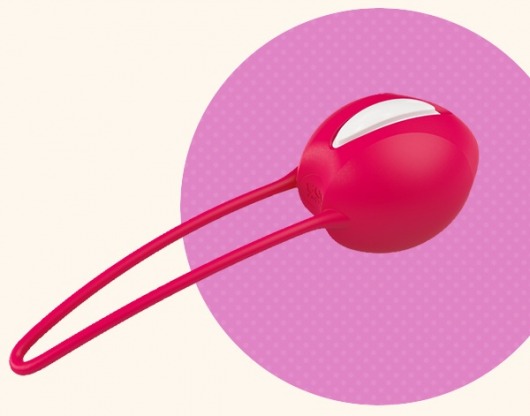 Красный вагинальный шарик Smartballs Uno - Fun Factory