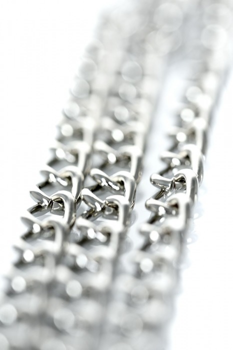 Серебристые зажимы для сосков и клитора на цепочке - ToyFa - купить с доставкой в Тюмени