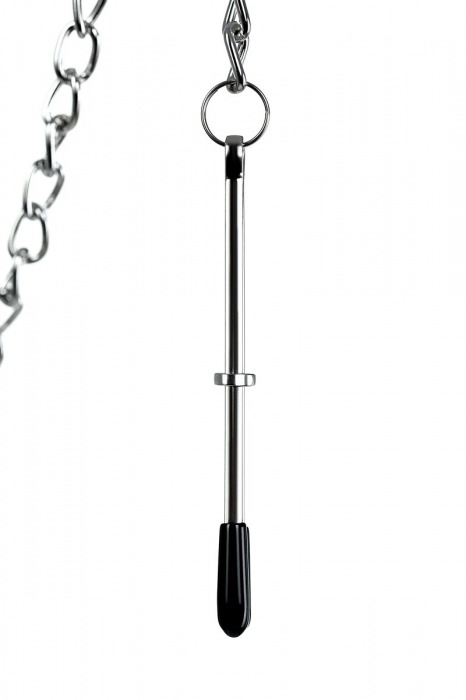 Серебристые зажимы для сосков и клитора на цепочке - ToyFa - купить с доставкой в Тюмени