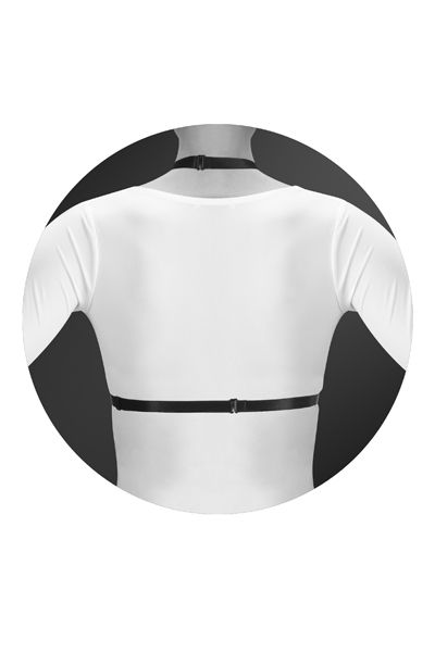 Черная упряжь на грудь Clara - Bijoux Pour Toi - купить с доставкой в Тюмени