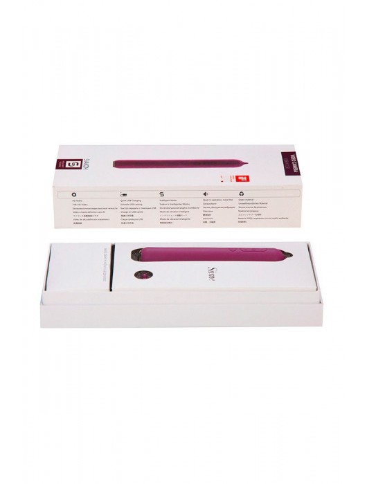 Фиолетовый вибратор Gaga со встроенной видеокамерой - 10 см. - Svakom