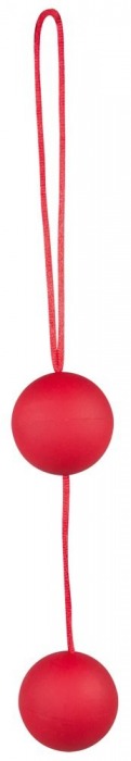 Красные вагинальные шарики Velvet Red Balls - Orion