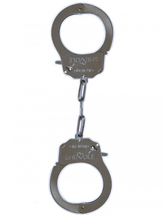 Металлические наручники Be Mine с парой ключей - Le Frivole - купить с доставкой в Тюмени