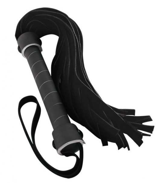 Черная виниловая плетка Whip - 40 см. - NS Novelties - купить с доставкой в Тюмени