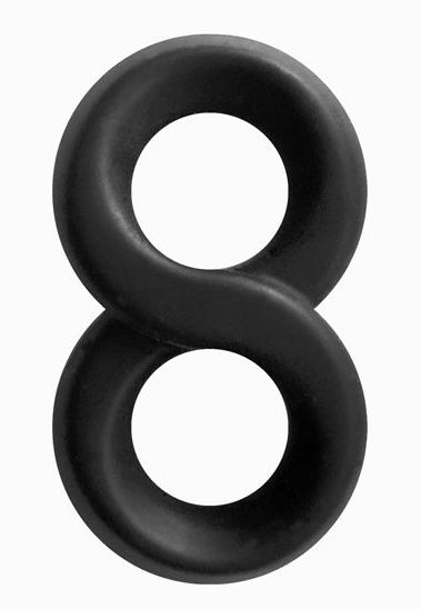 Черное эрекционное кольцо-восьмерка Infinity Ring - NS Novelties - в Тюмени купить с доставкой