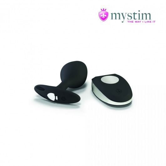 Черная пробка Mystim Rocking Vibe S с возможностью подключения к электростимулятору - 9,7 см. - MyStim - купить с доставкой в Тюмени