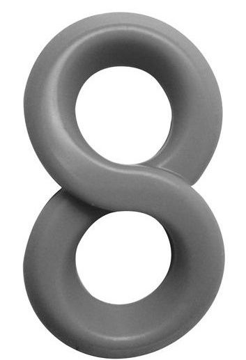 Серое эрекционное кольцо на пенис RINGS LIQUID SILICONE - Dream Toys - в Тюмени купить с доставкой