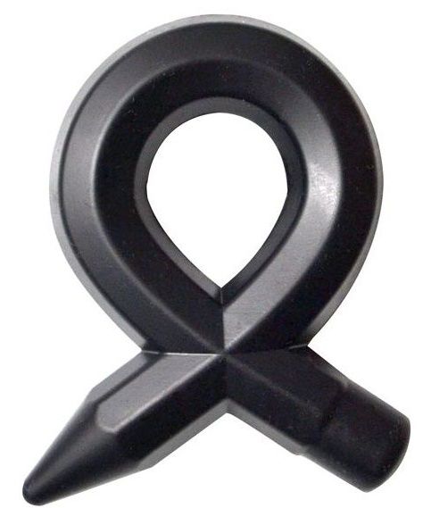 Чёрное силиконовое эрекционное кольцо RINGS LIQUID SILICONE - Dream Toys - в Тюмени купить с доставкой