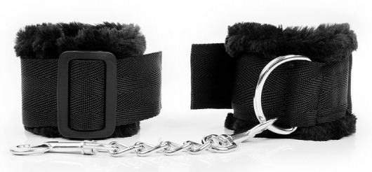 Черные наручники на регулируемых пряжках - Bior toys - купить с доставкой в Тюмени