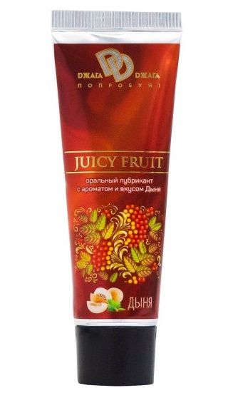 Интимный съедобный лубрикант JUICY FRUIT с ароматом дыни - 30 мл. - БиоМед - купить с доставкой в Тюмени