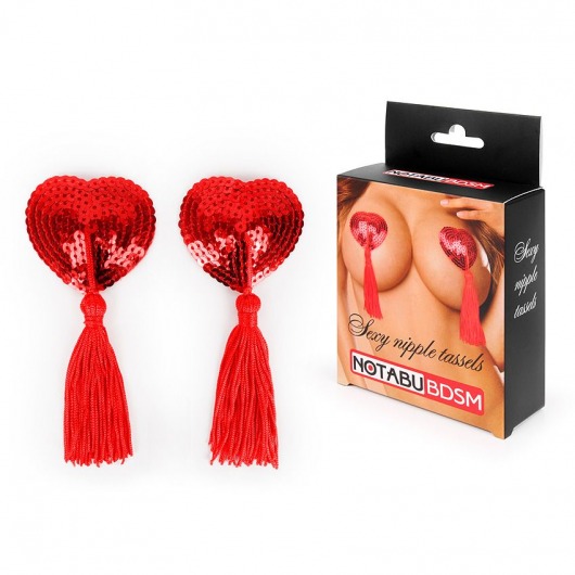 Красные пэстисы-сердечки с кисточками - Bior toys купить с доставкой