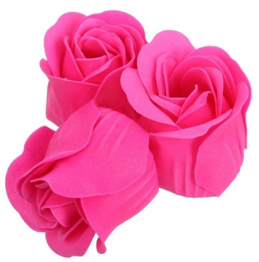 Розовые мыльные розы в шкатулке-сердце  С любовью  - 3 шт. -  - Магазин феромонов в Тюмени