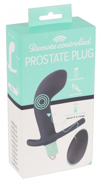 Темно-фиолетовый вибростимулятор простаты с пультом ДУ Remote Controlled Prostate Plug - Orion - в Тюмени купить с доставкой