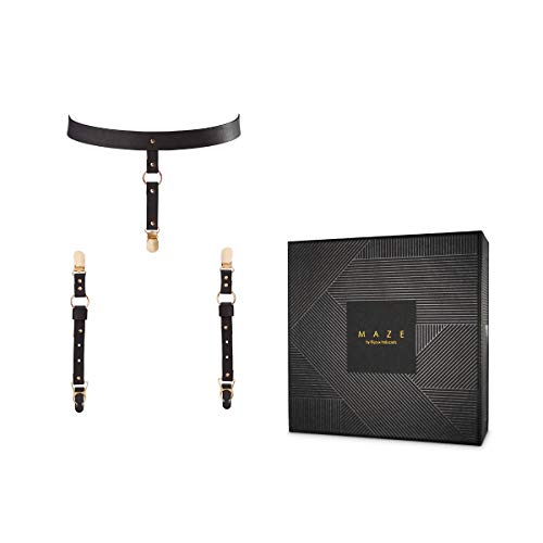 Комплект подтяжек MAZE Suspender Belt   Garter Straps - Bijoux Indiscrets купить с доставкой