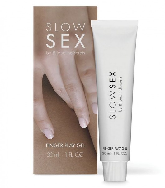 Гель для мастурбации с ароматом кокоса Slow Sex Finger Play Gel - 30 мл. - Bijoux Indiscrets - купить с доставкой в Тюмени