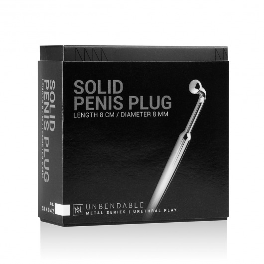 Уретральный стимулятор Sinner Curved Penis Plug - 9 см. - EDC - купить с доставкой в Тюмени