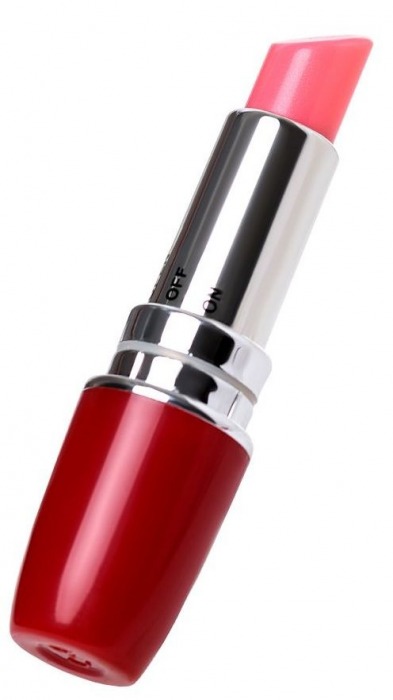 Красный мини-вибратор в форме губной помады Lipstick Vibe - A-toys