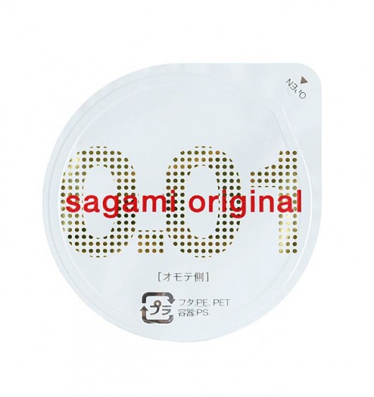 Супертонкий презерватив Sagami Original 0.01 - 1 шт. - Sagami - купить с доставкой в Тюмени