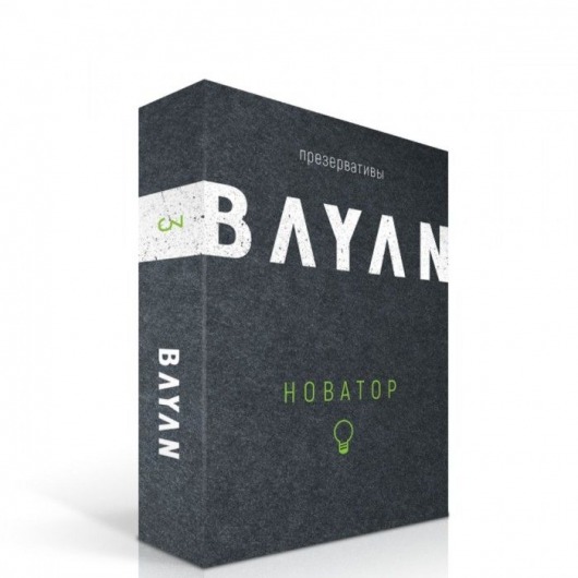 Презервативы с ребрами и точками BAYAN  Новатор  - 3 шт. - Bayan - купить с доставкой в Тюмени